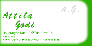 attila godi business card